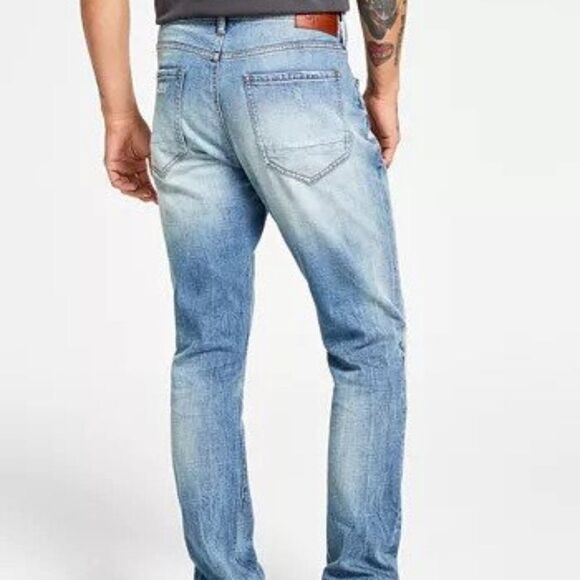 Heroes Motors Men's Slim-Straight Fit Jeans - Picture 3 of 6